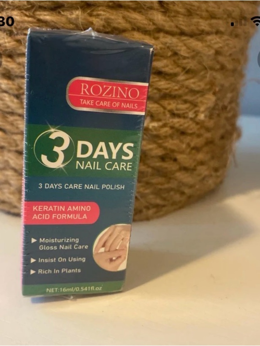 ROZINO 3 Days Nail Care Nail Polish - Keratin Amino Acid Formula